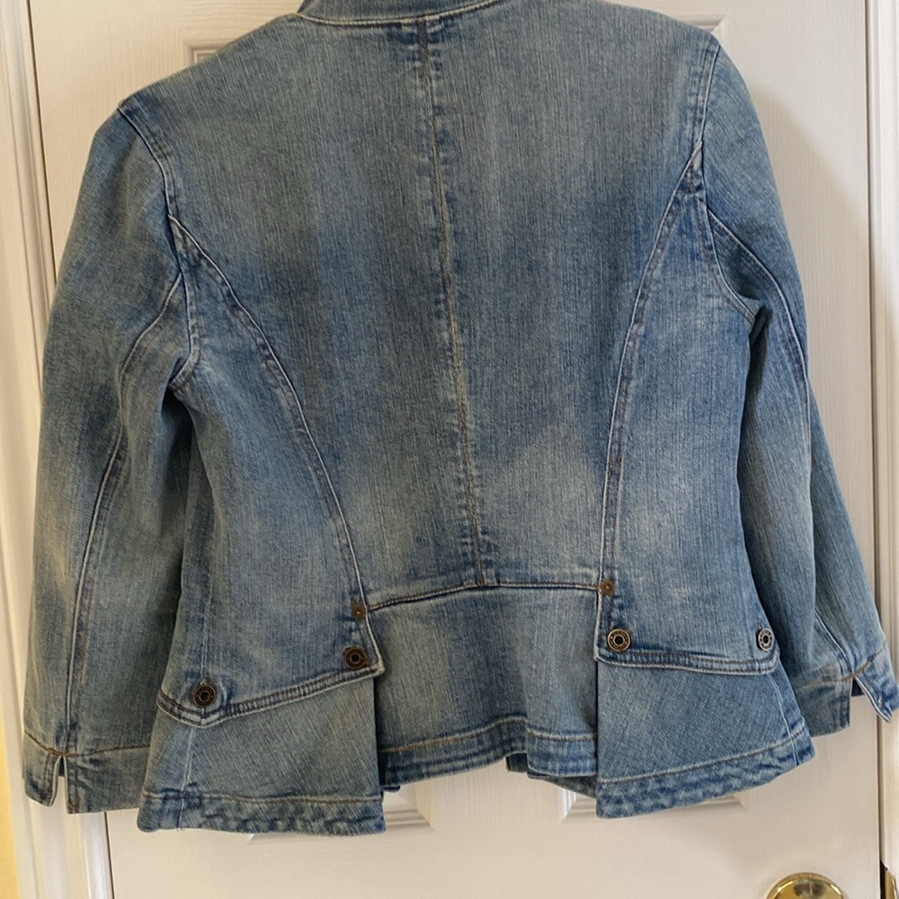 Denim Jacket with Button Front - Picture 2 of 2